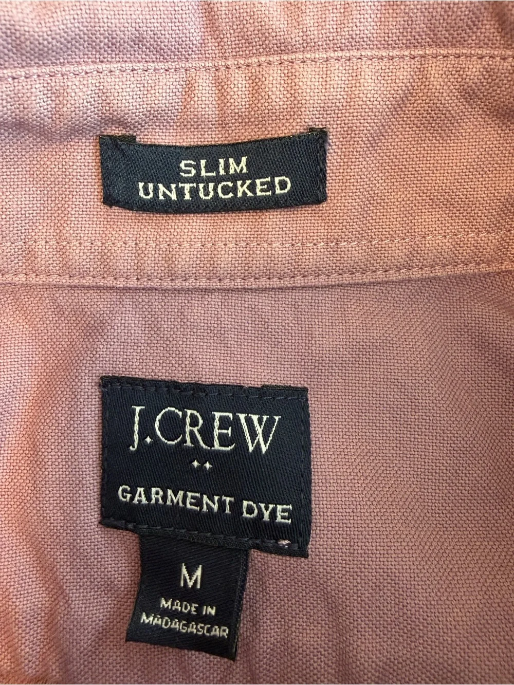 J.Crew Slim Untucked Button Down Shirt Medium Casual Preppy Fraternity Z18